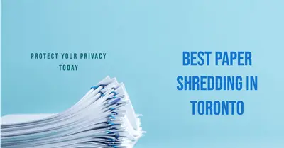 4 Best Paper Shredding in Toronto (2026)