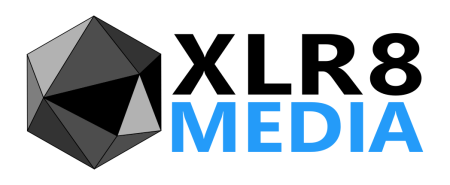 XLR8 Media logo