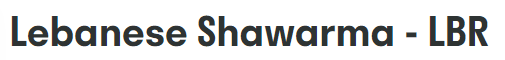 Lebanese Shawarma logo