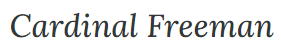 Levande Cardinal Freeman logo