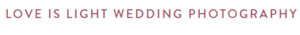Love is Light Wedding Photography logo