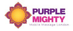 Purple Mighty Mobile Massage London logo