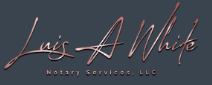 Luis A White Mobile Notary Services logo