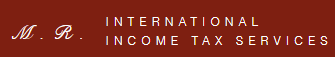 M.R. INTERNATIONAL INCOME TAX SERVICE -E-FILING logo