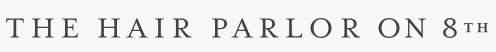 The HAIR PARLOR on 8th logo
