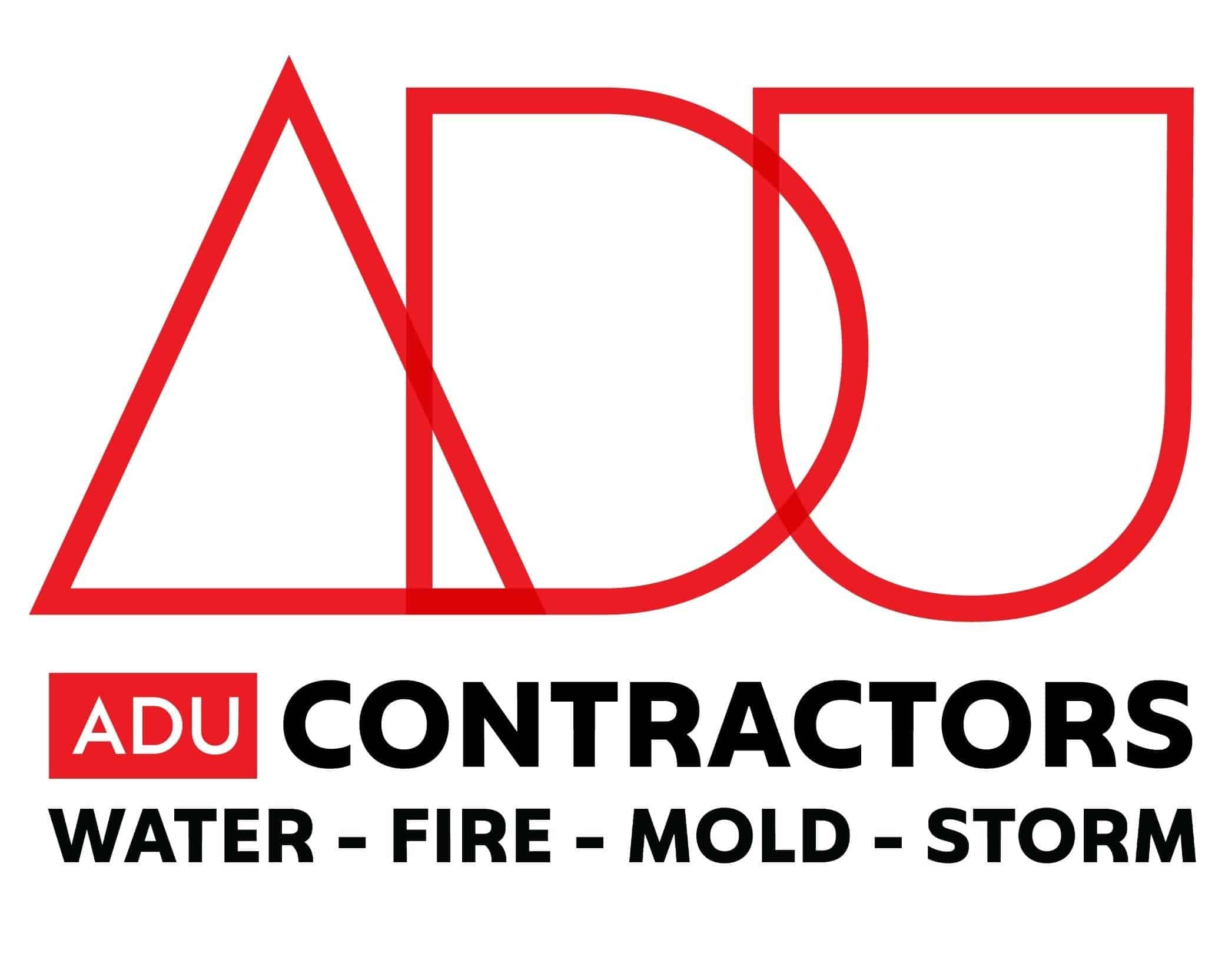 ADU Water Fire Mold Storm logo