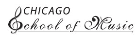 Chicago School of Music logo
