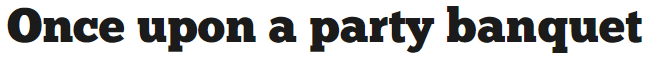 Once Upon a Party Banquet logo