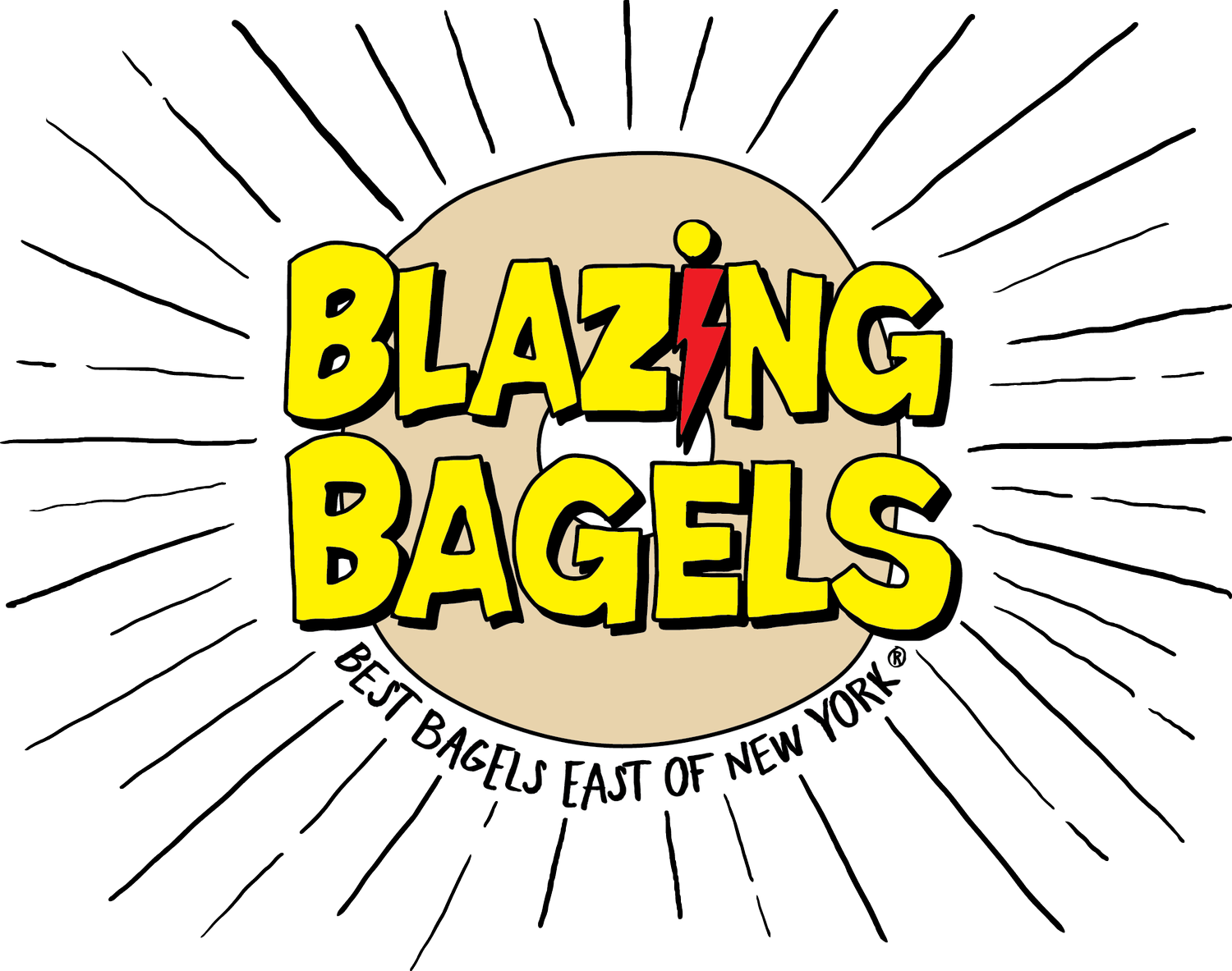 Blazing Bagels logo