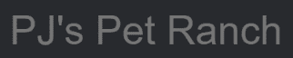 Pj’s Pet Ranch logo