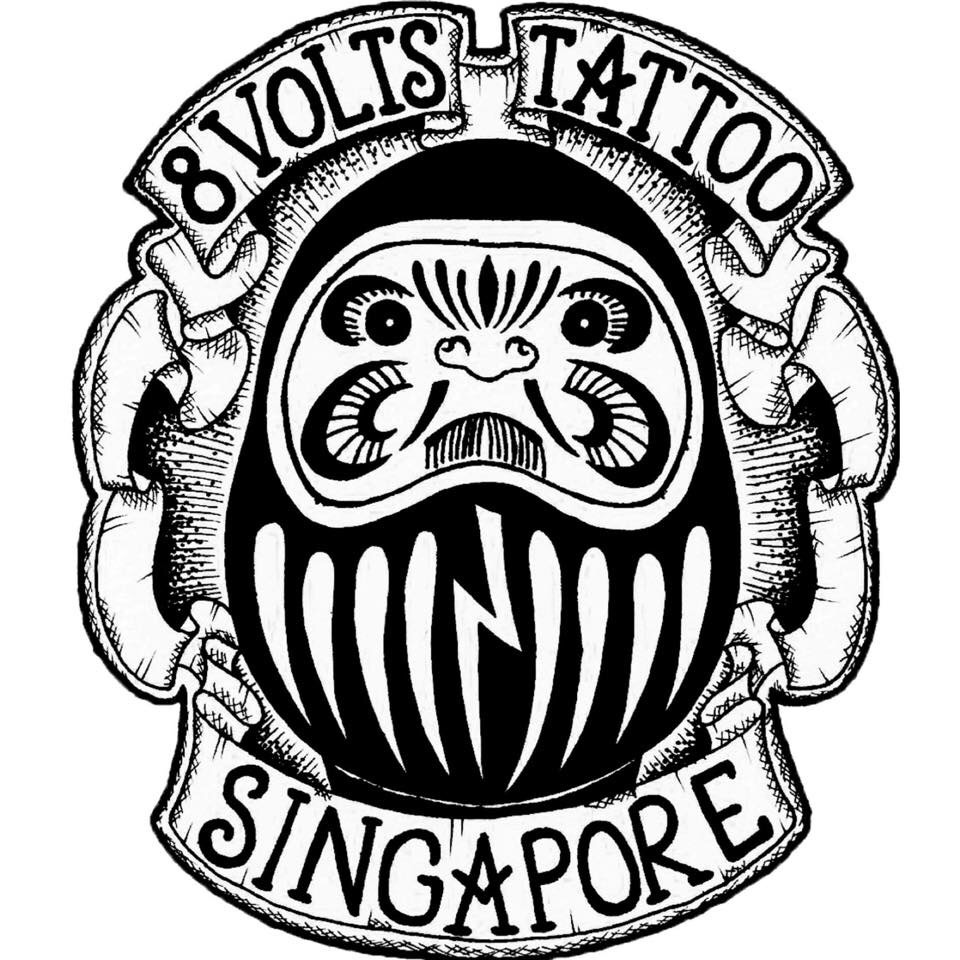 8 Volts Tattoo, Singapore logo