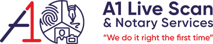 A1 Live Scan & Notary Services logo