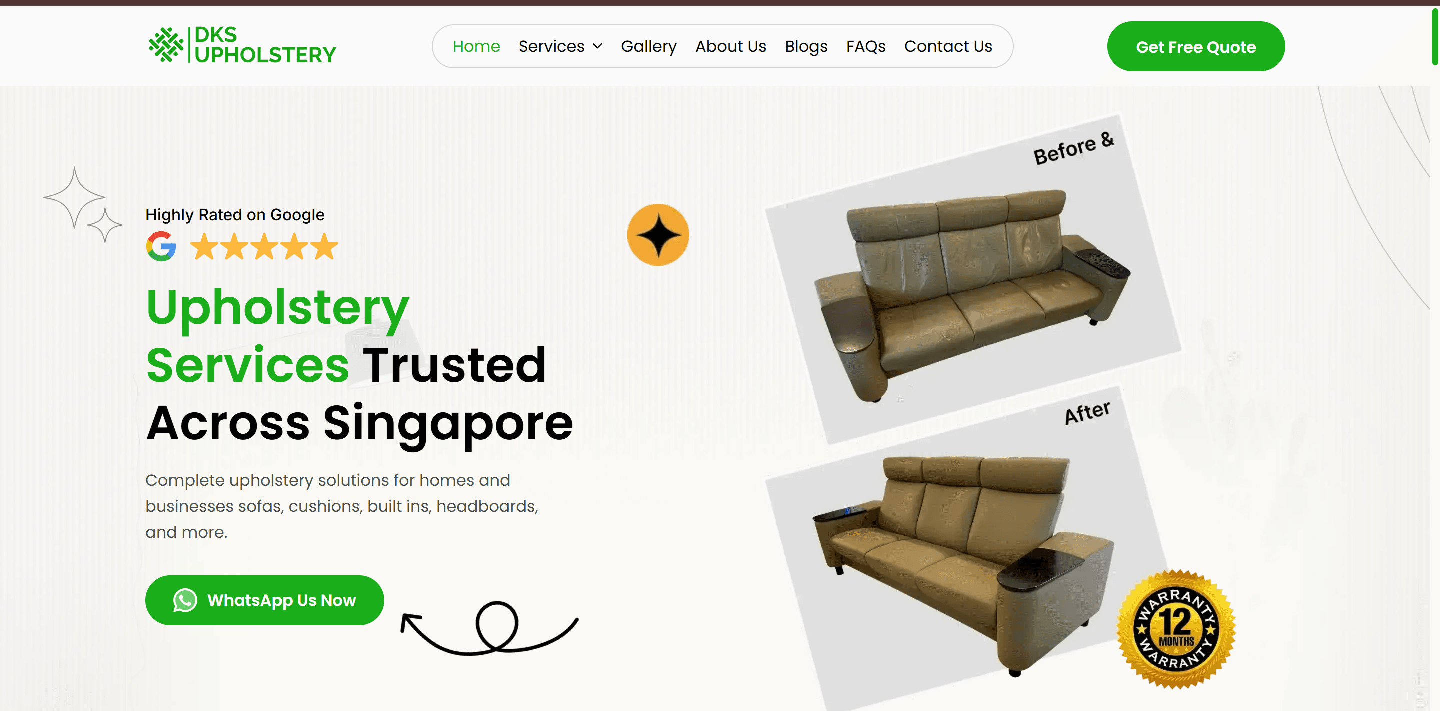 DKS Upholstery ( Singapore ) logo