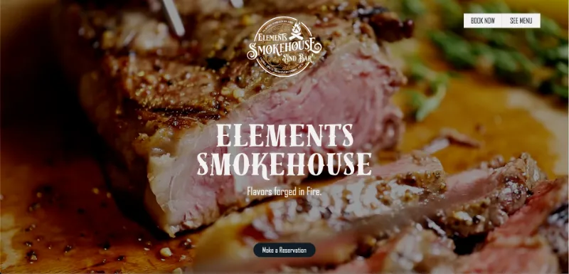 Elements Smokehouse and Bar logo