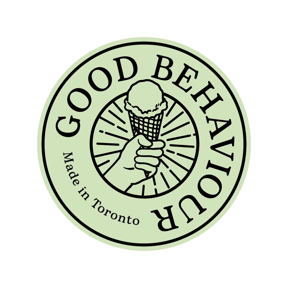 Good Behaviour Ice Cream and Sub Sandwiches logo