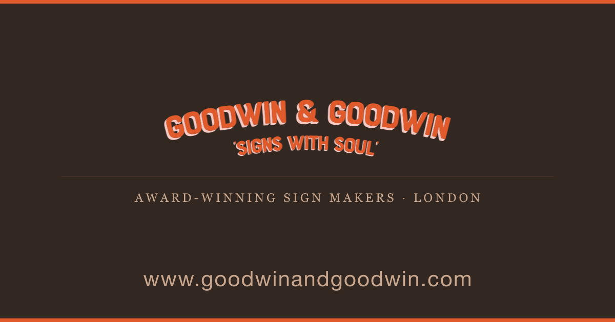 Goodwin & Goodwin Sign Company logo