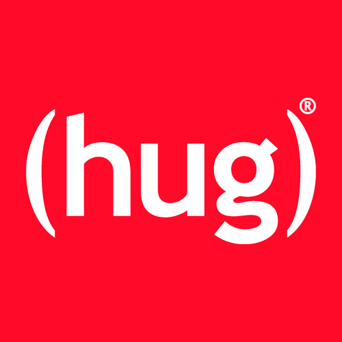 (hug)london Branding logo