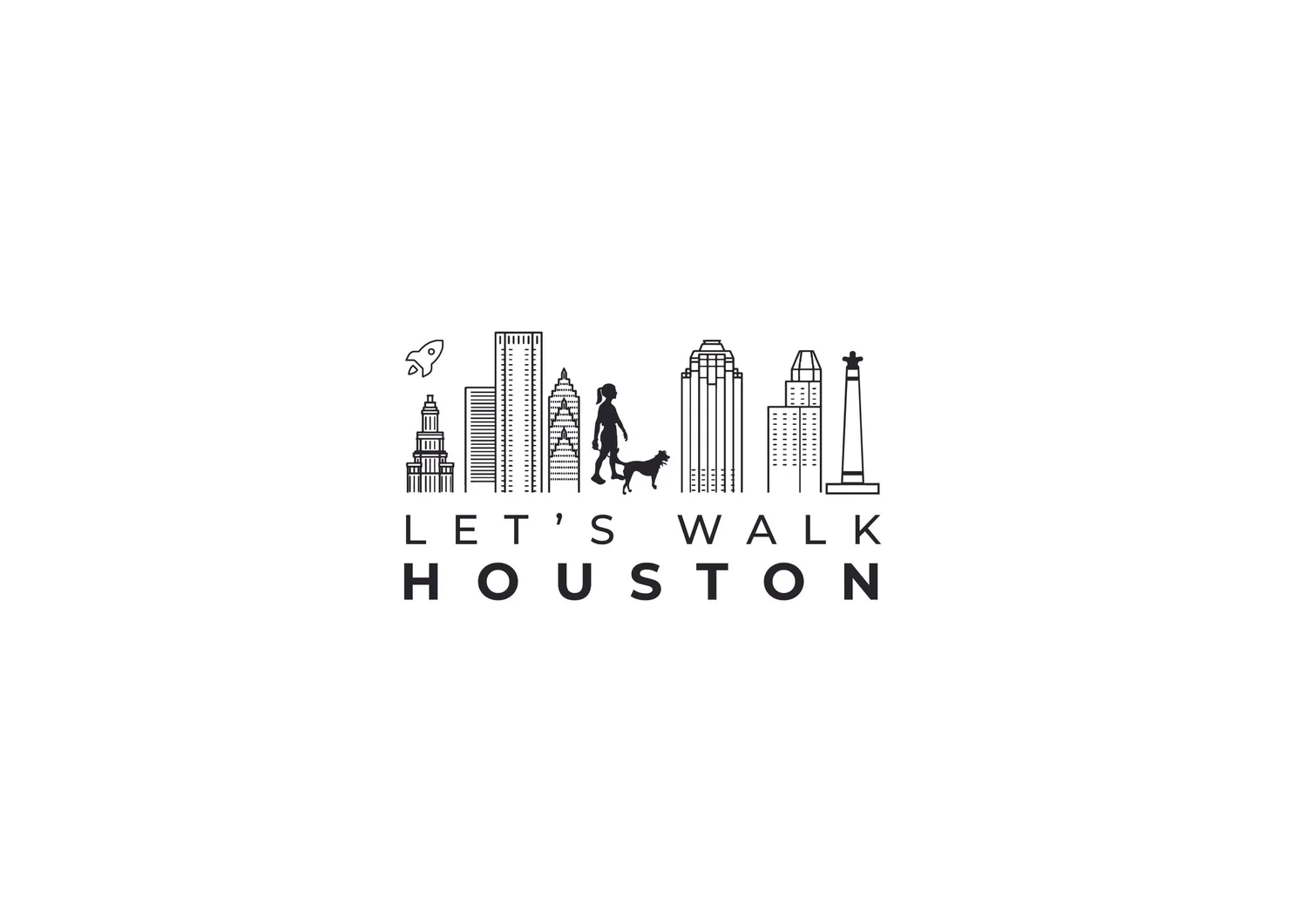 Let's Walk Houston logo