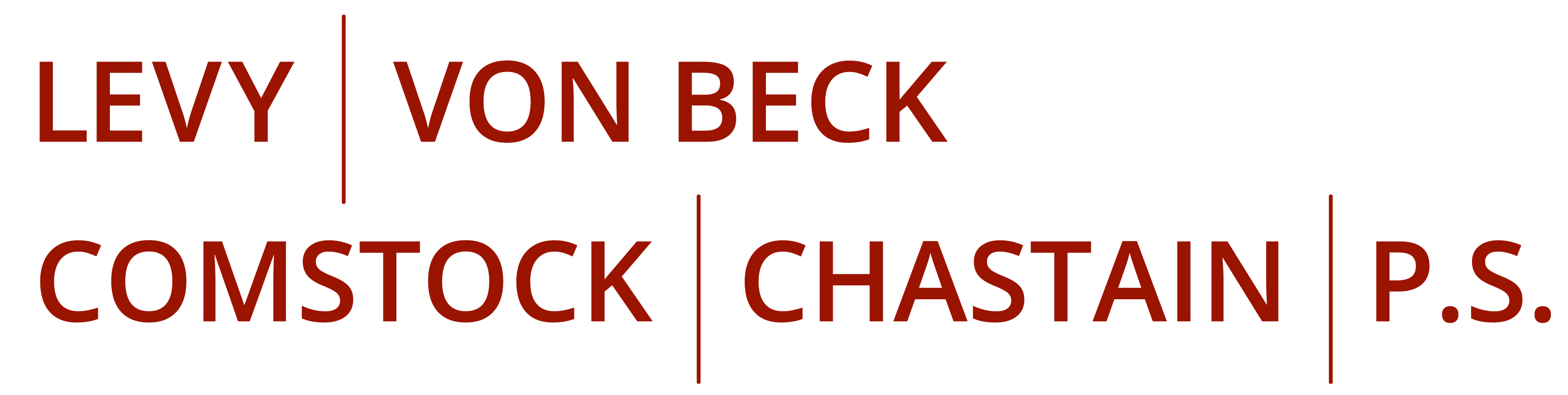 Levy | von Beck | Comstock | Chastain | P.S. logo