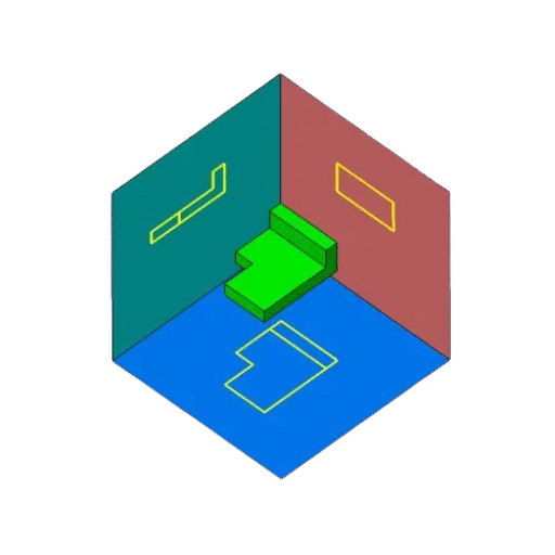 Mechanical cad and 3D printing service in delhi logo