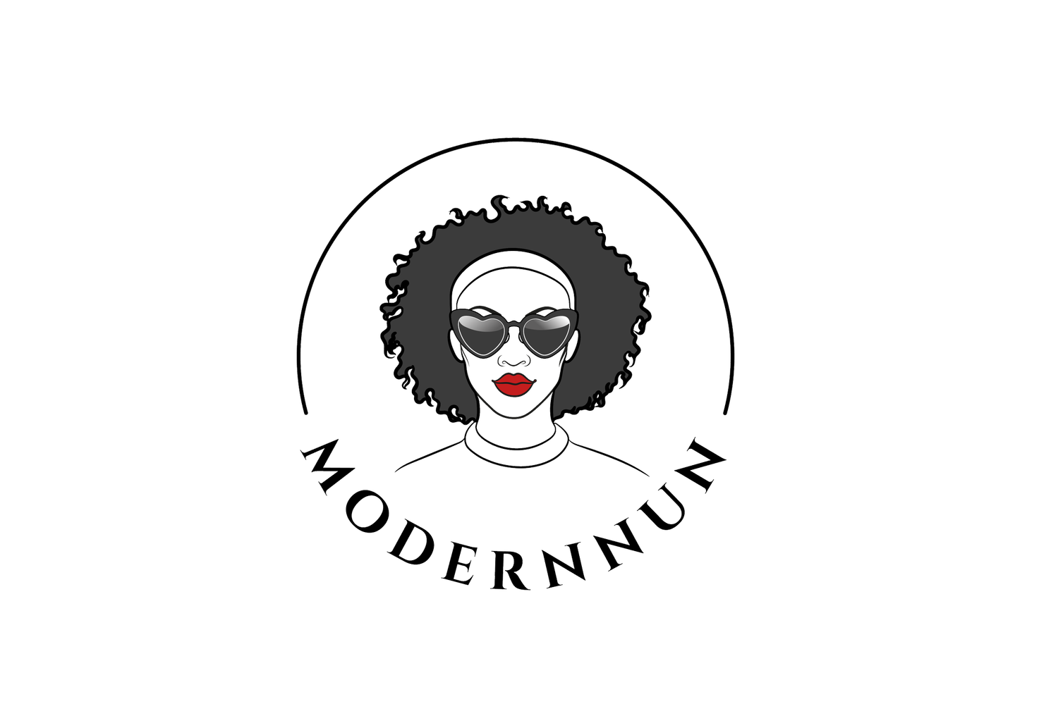 Modern Nun Wedding Officiant logo