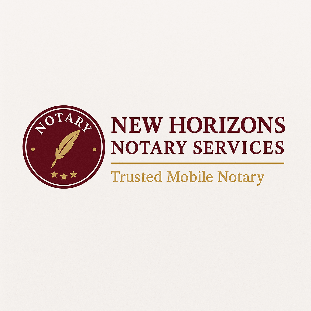New Horizons Notary Services logo