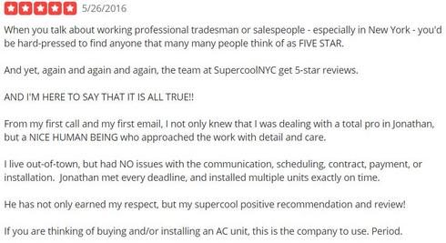 NYC Window Air Conditioner Installation and Delivery by SuperCoolNYC logo