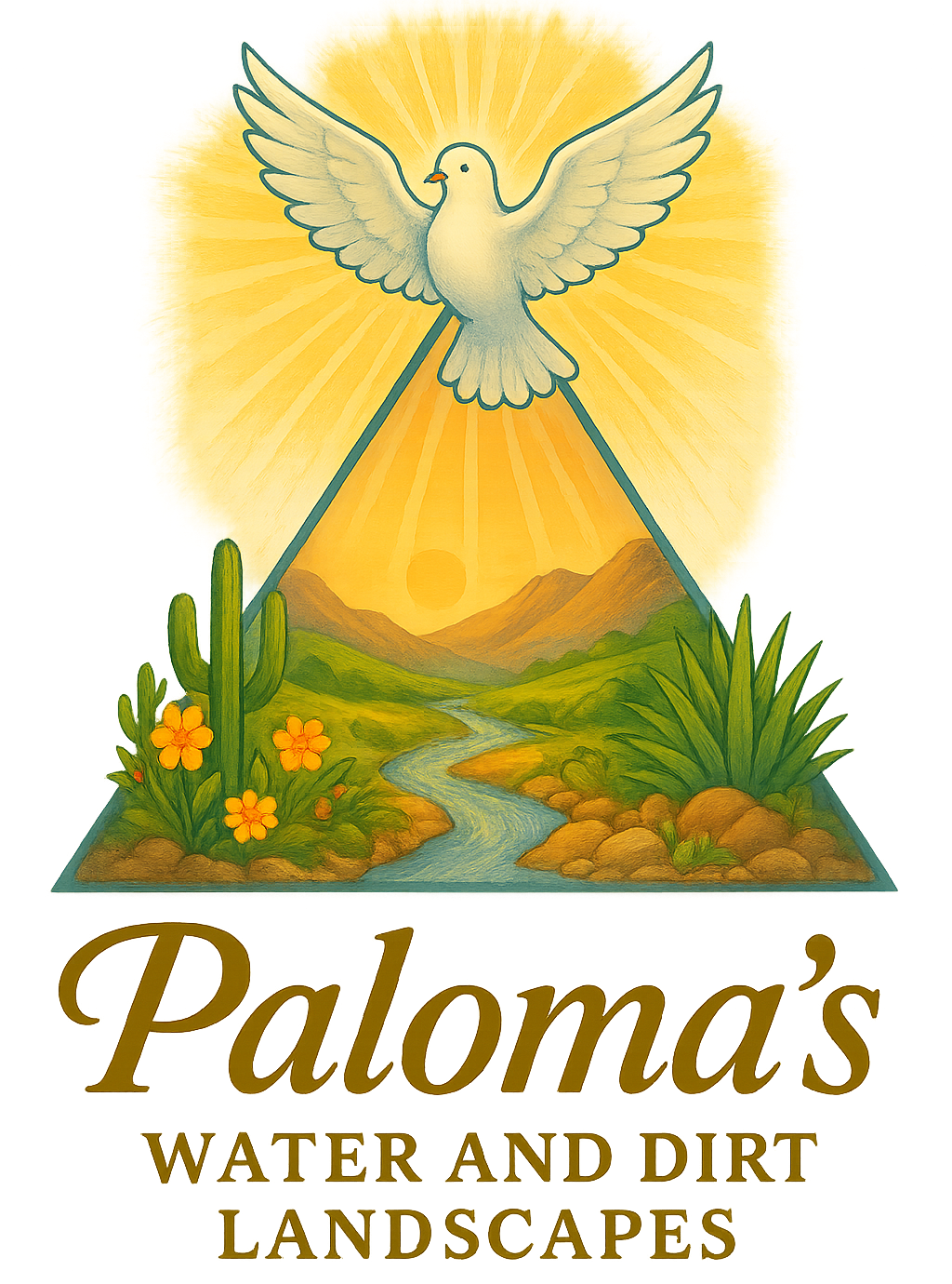 Paloma's Water and Dirt Landscapes logo
