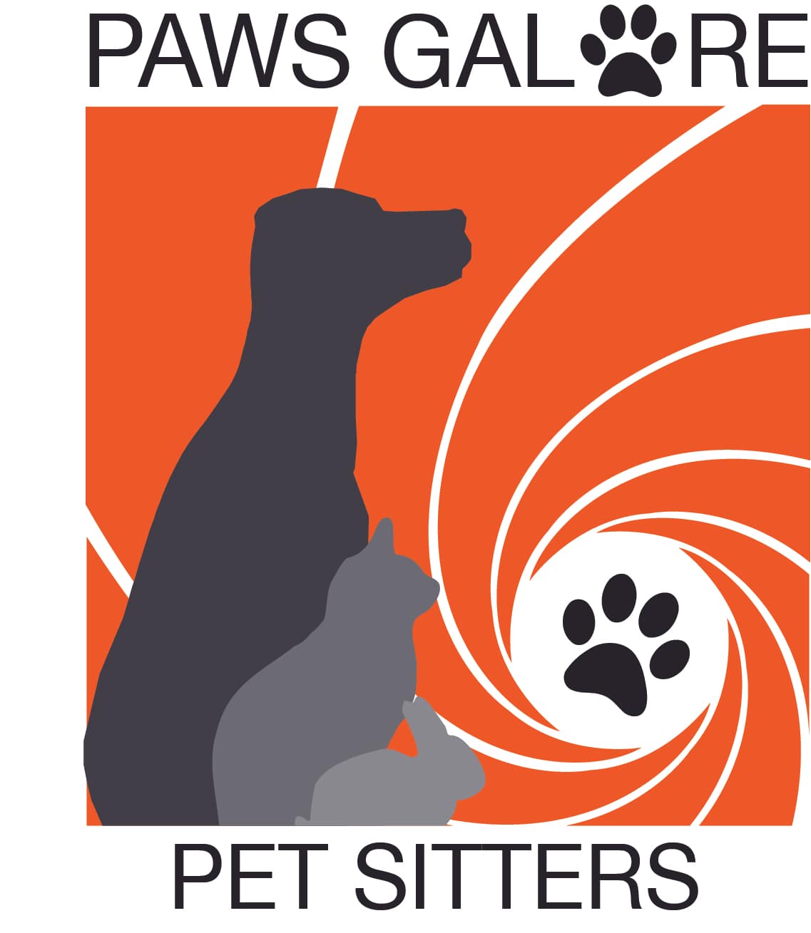 Paws Galore Pet Sitters logo