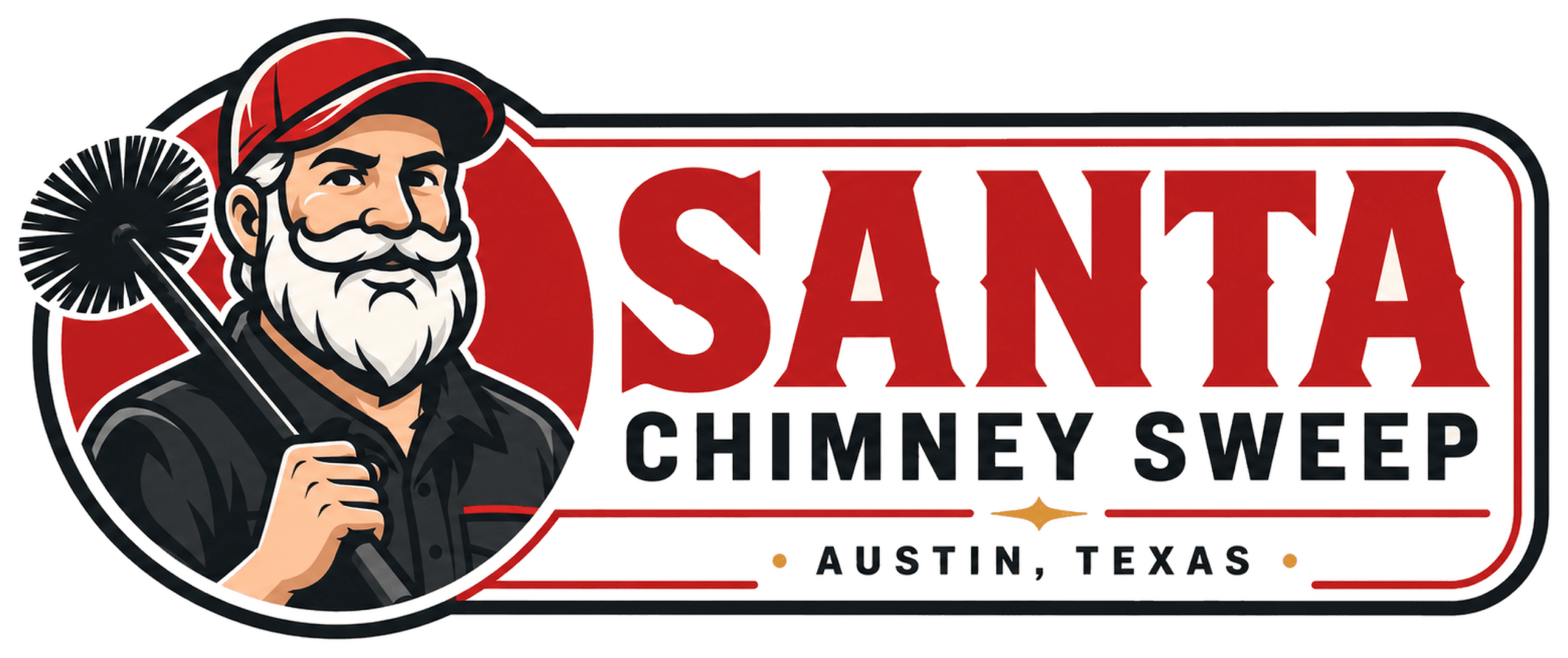 Santa Chimney Sweep logo