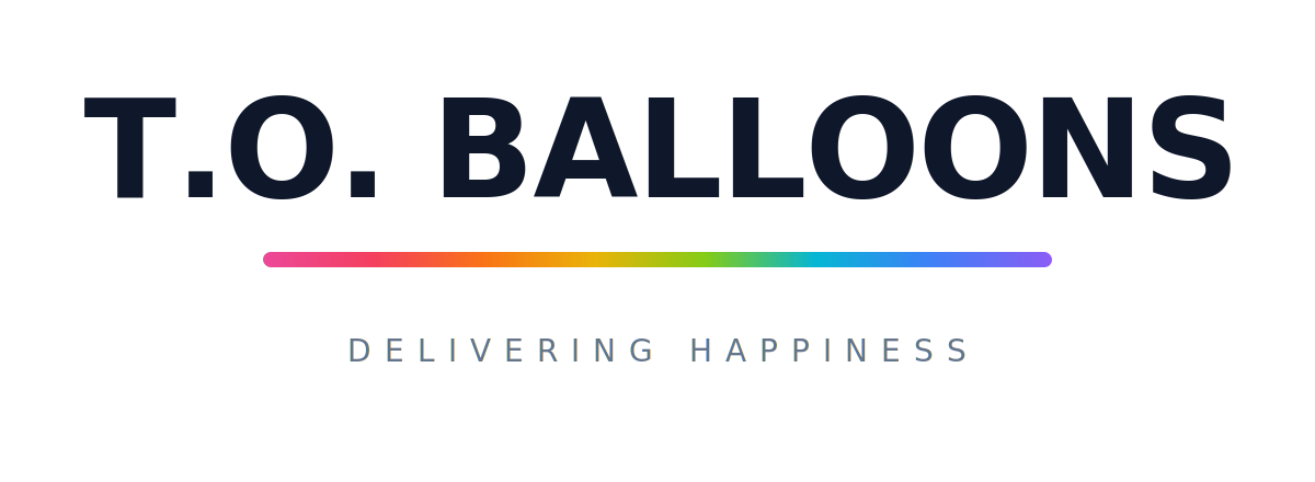 T.O. Balloons logo