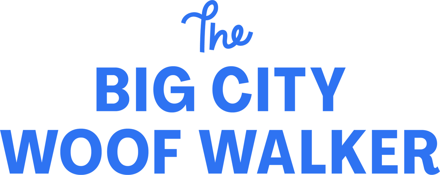 The Big City Woof Walker logo
