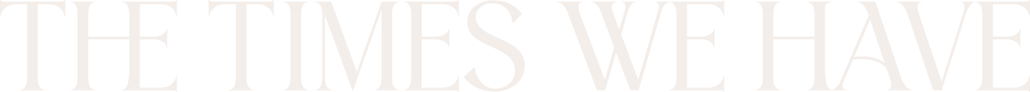 The Times We Have logo