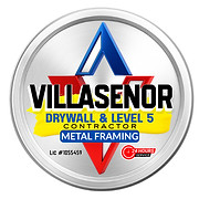 Villasenor Drywall & level 5 logo