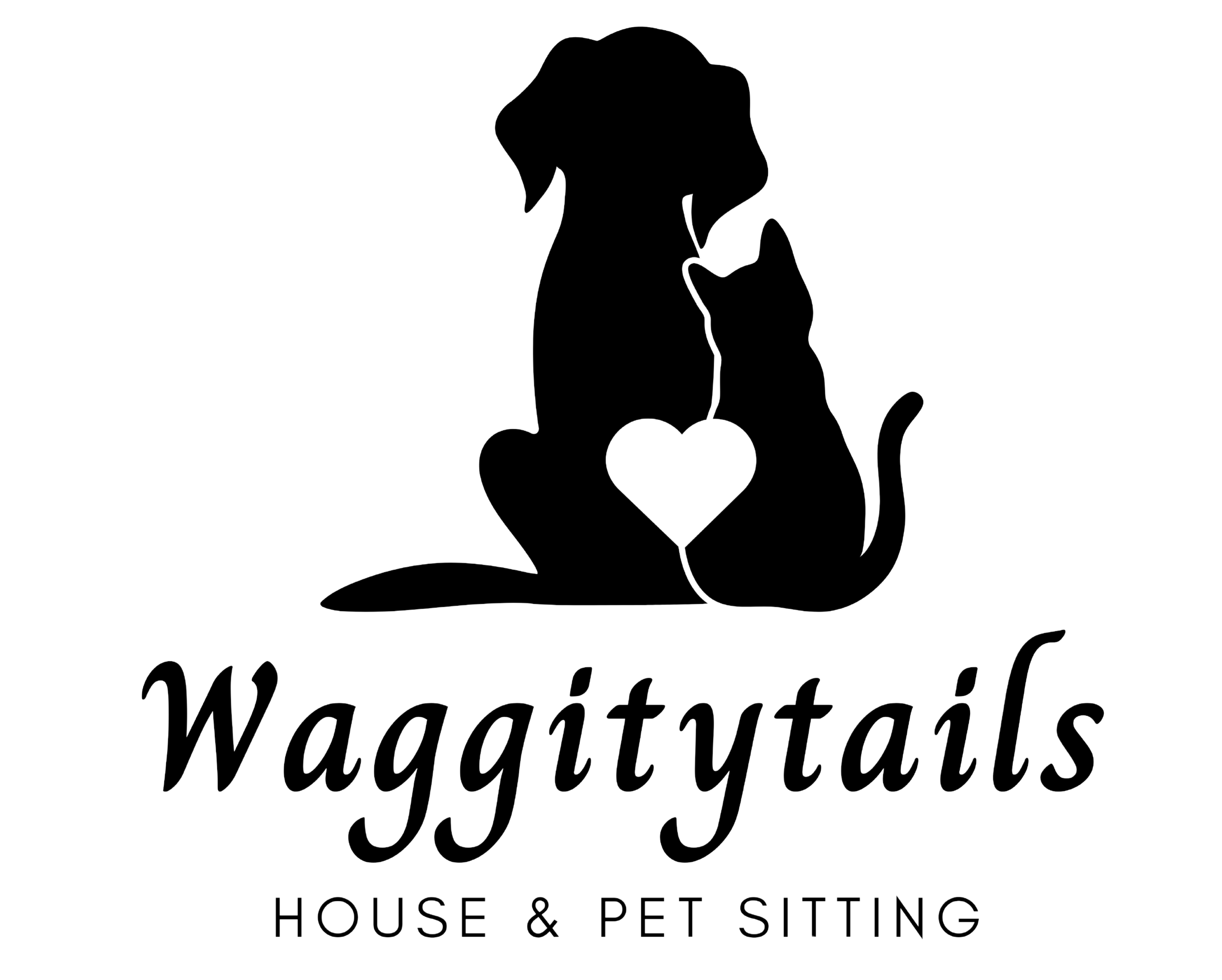 Waggitytails pet and house sitting logo