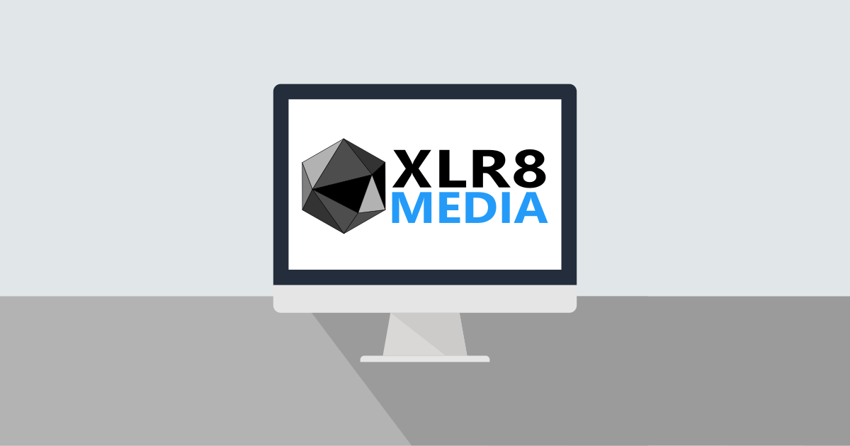 XLR8 Media logo